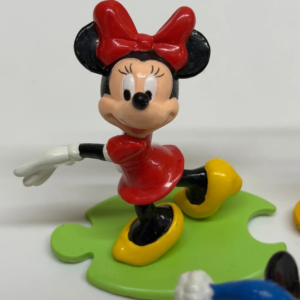 Disney Mickey Mouse Friends Figurine Lot Goofy Donald Minnie Vintage Used